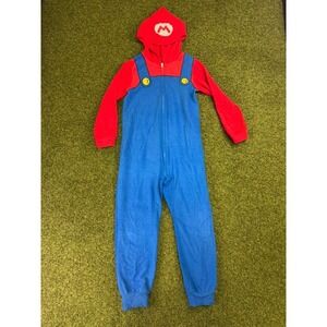 Super Mario Pajamas Suit Kids 8 Red Blue Flame Resistant Nintendo 2018 Sleepwear